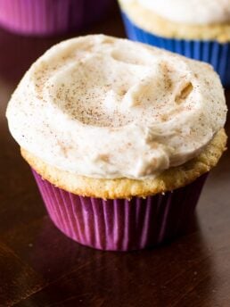 Snickerdoodle Cupcakes with Cinnamon Frosting
