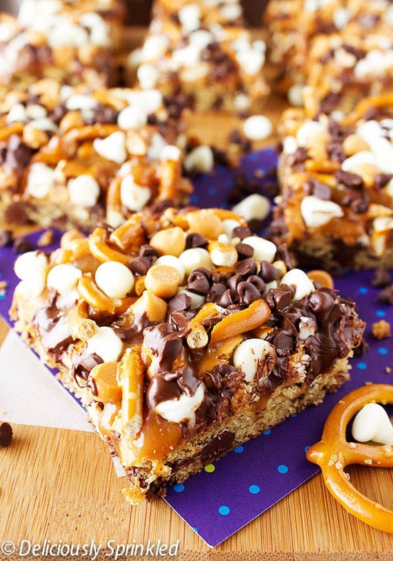 Caramel Pretzel Bars