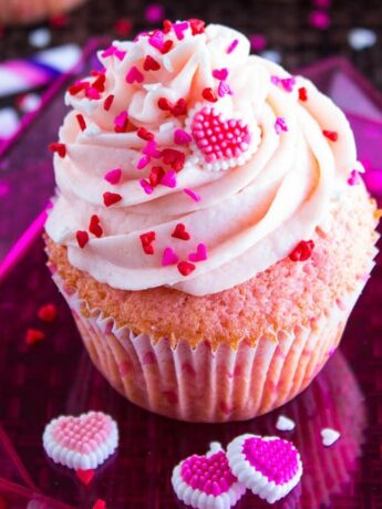 Pink Heart Cupcakes