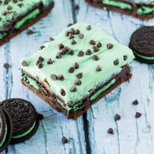 Mint Chocolate Chip Brownies