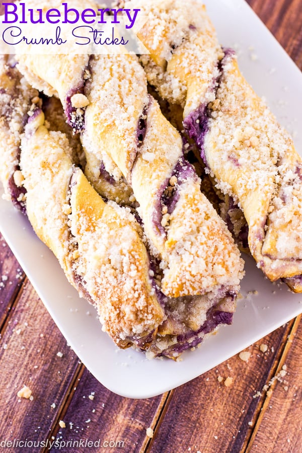 Blueberry Crumb Sticks 