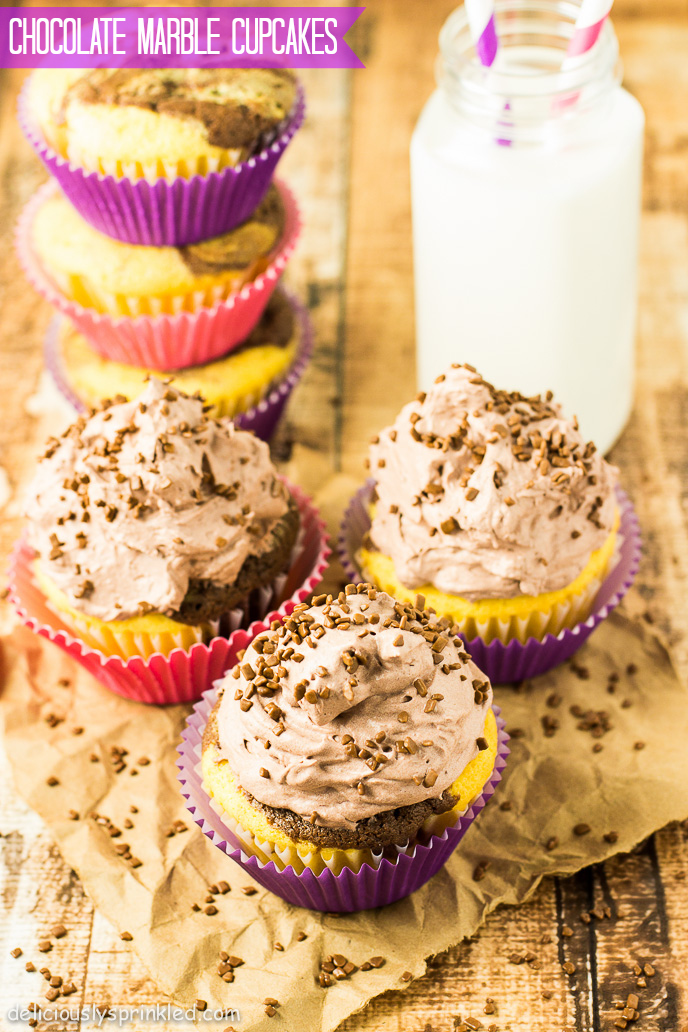 Chocolate Marble Cupcakes 