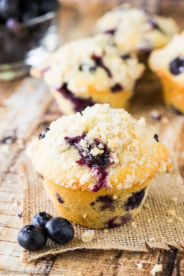 Homemade Blueberry Muffins | Deliciously Sprinkled