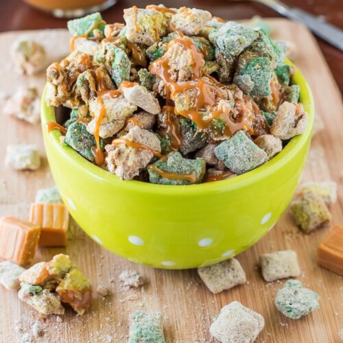Caramel Apple Puppy Chow &ndash; Deliciously Sprinkled