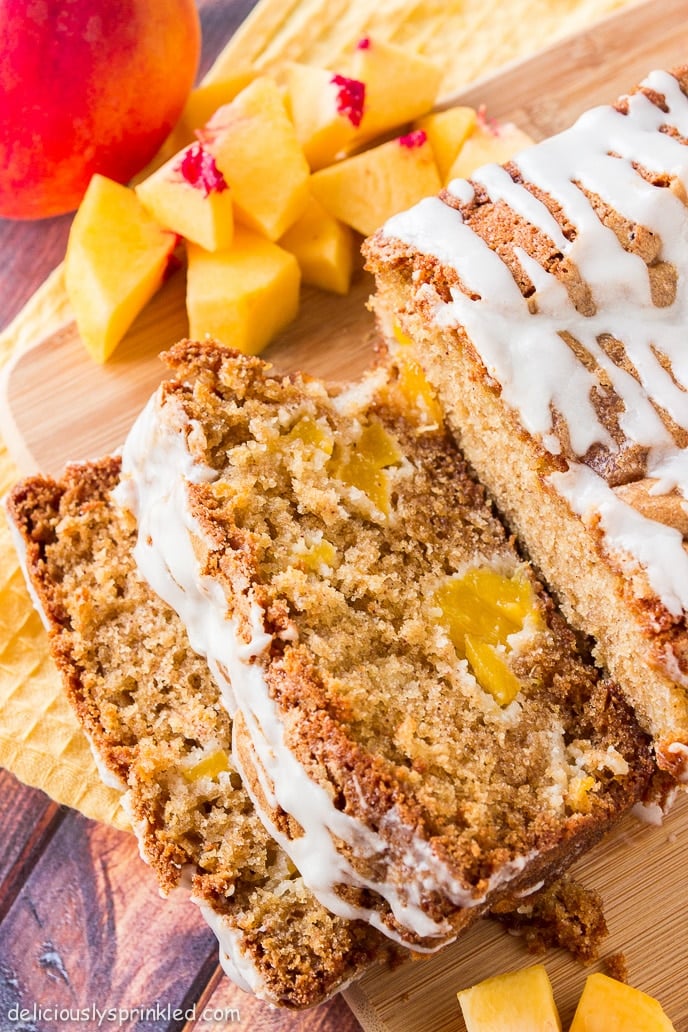 Glazed Peach Bread