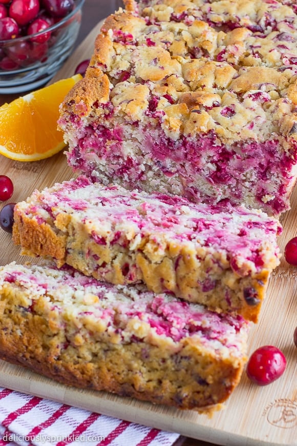 This Cranberry Orange Bread recipe is perfect for breakfast or a snack.