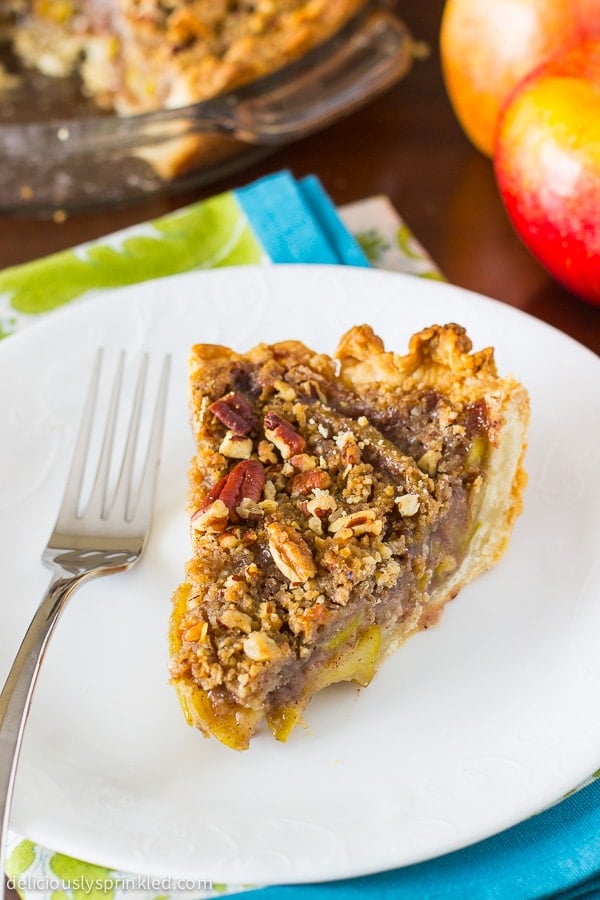 Apple Pecan Pie, a easy pie recipe that everyone will love.