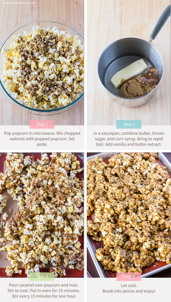 Oven Baked Caramel Corn