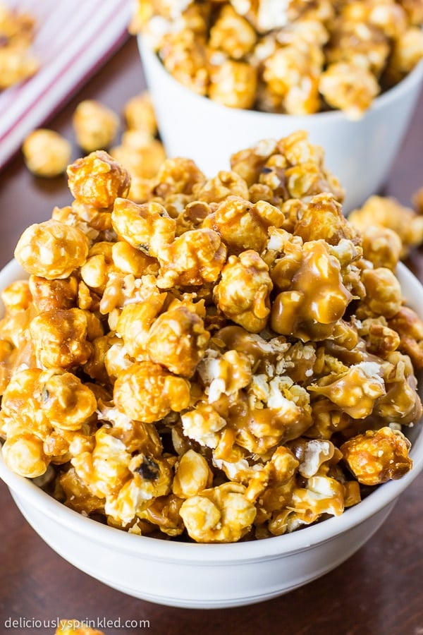 Oven Baked Caramel Corn