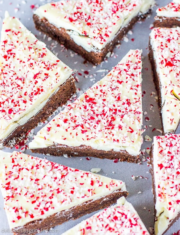 Peppermint Bark Brownies