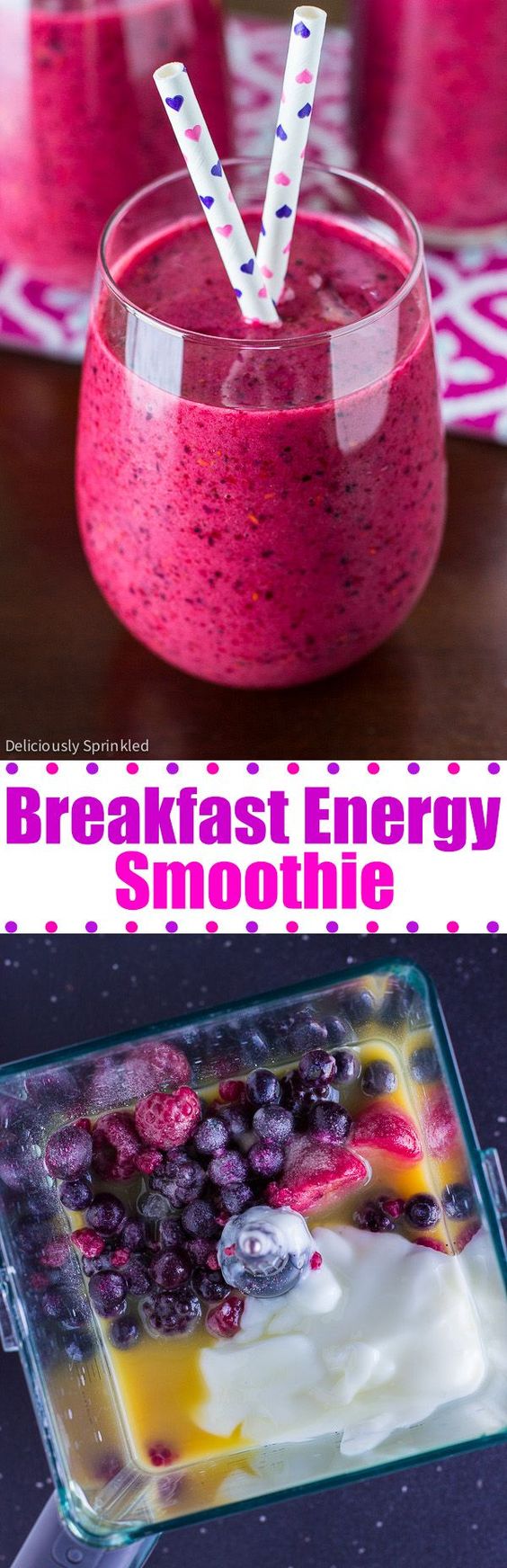 Breakfast Energy Smoothie – Deliciously Sprinkled