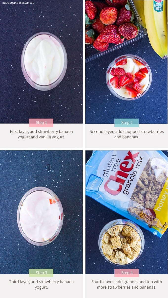 Strawberry Banana Yogurt Parfait Recipe