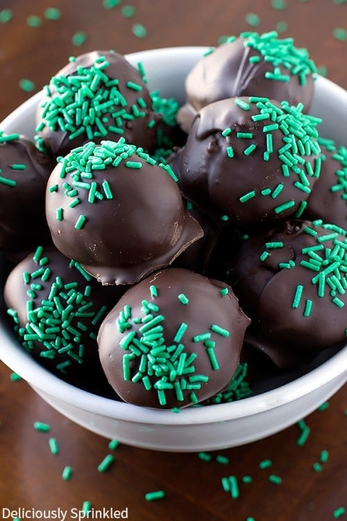 Chocolate Mint Oreo Truffles - Recipes For Holidays