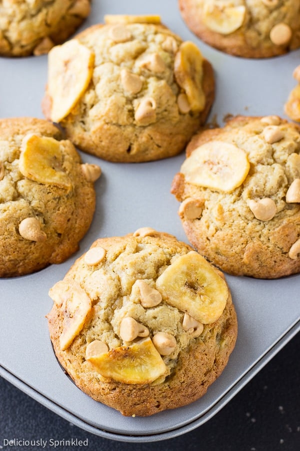 Peanut Butter Banana Muffins