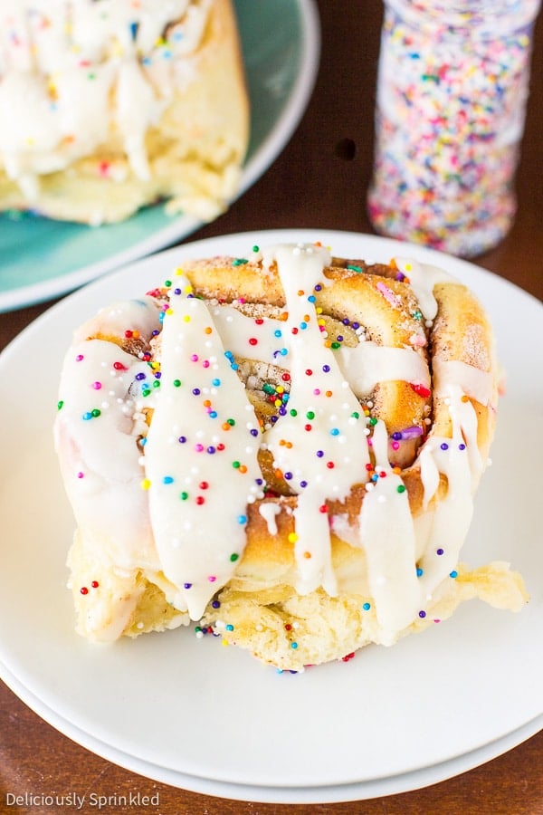 Homemade Funfetti Cinnamon Rolls