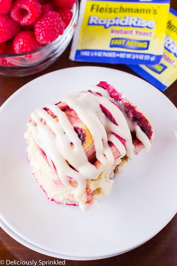 Homemade Raspberry Cinnamon Rolls