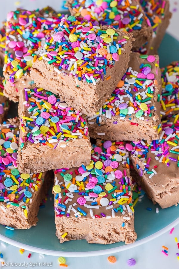 Marshmallow Creme Fudge Deliciously Sprinkled