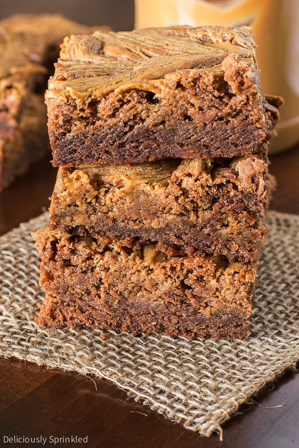 Peanut Butter Swirl Brownies | Deliciously Sprinkled