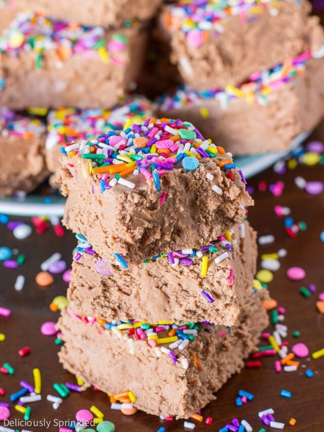 Marshmallow Creme Fudge Deliciously Sprinkled