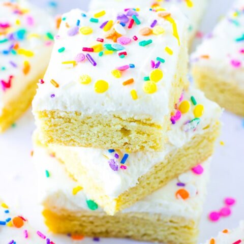 Confetti Sugar Cookie Bars Deliciously Sprinkled