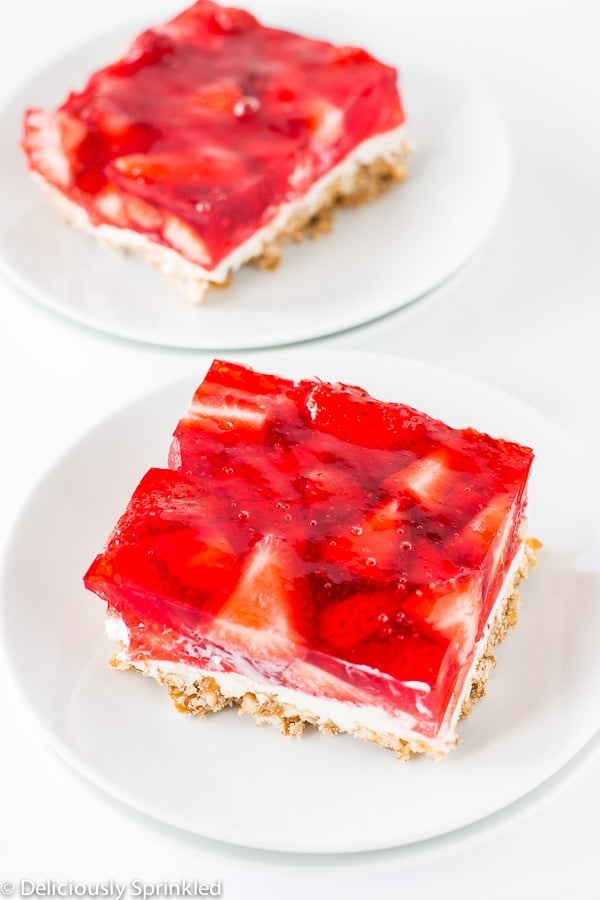 Strawberry Pretzel Bars