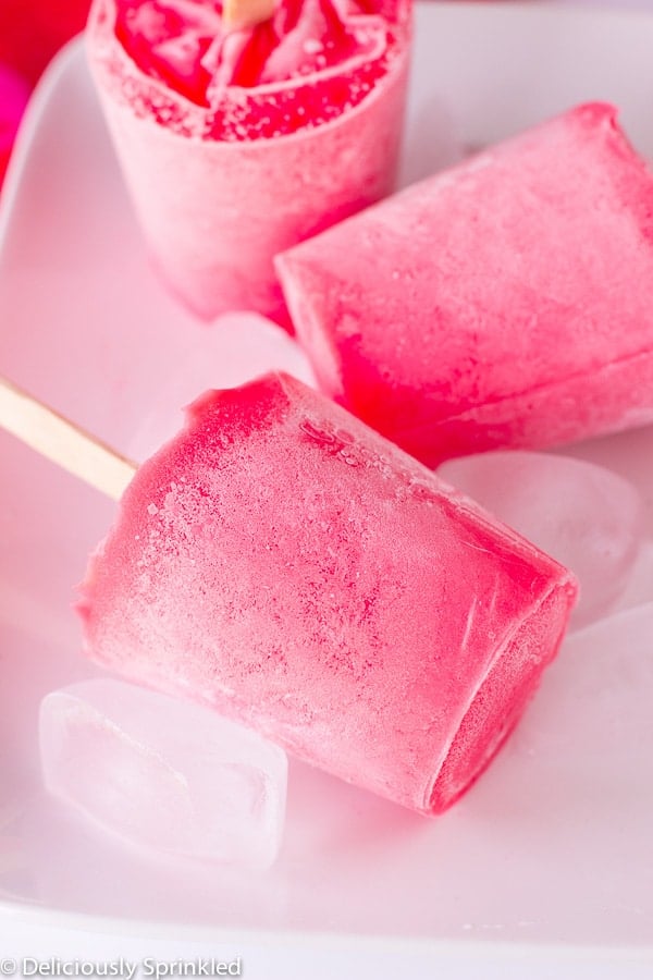 Strawberry & Cream Popsicles