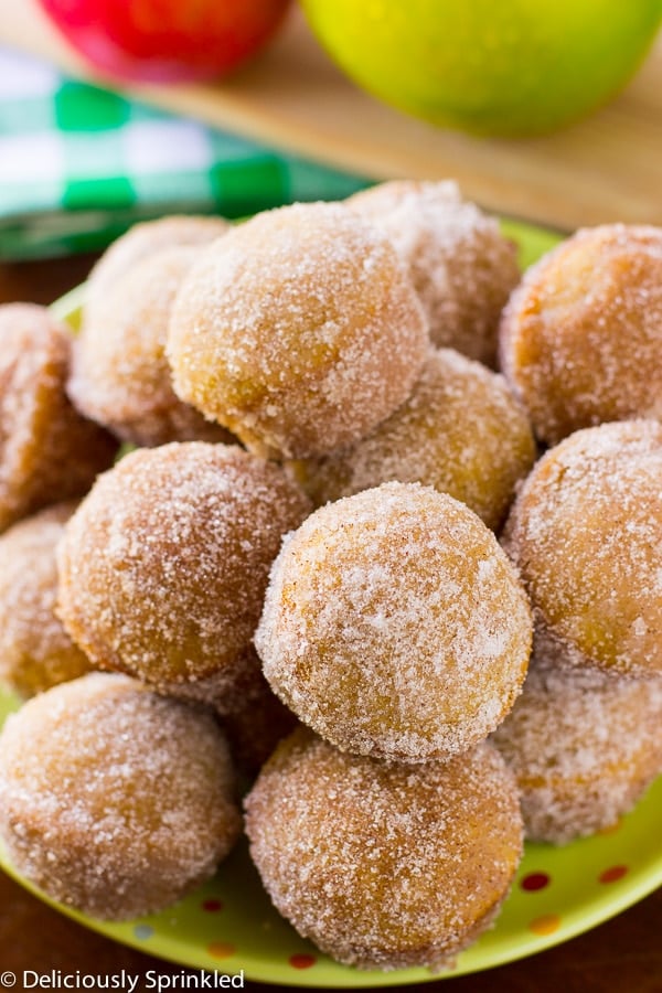 Baked Apple Cider Donut Holes