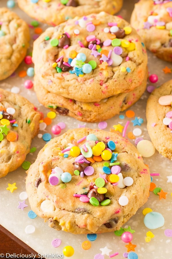 Sprinkle Chocolate Chip Cookies