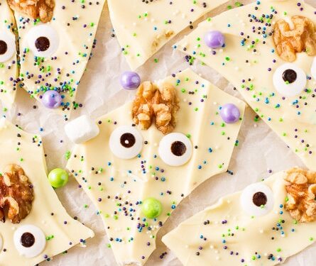 Monster Brain Halloween Bark – Deliciously Sprinkled