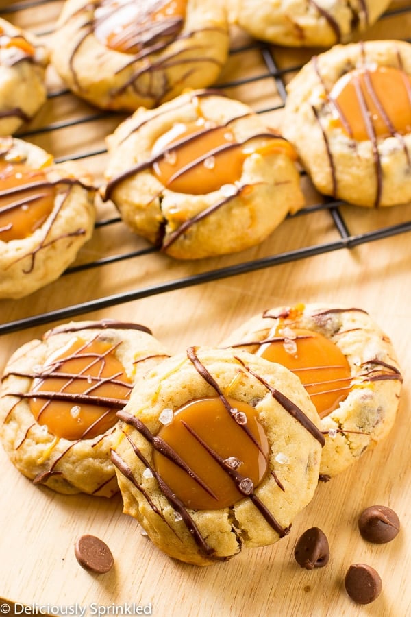 Salted Caramel Chocolate Chip Cookies