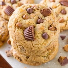  BISCUITS AU BEURRE D'ARACHIDE AUX PÉPITES DE CHOCOLAT