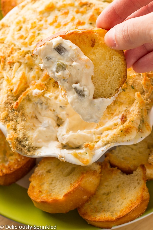 Jalapeno Popper Dip Recipe with sour cream, mayo, cheddar cheese and sour cream. 