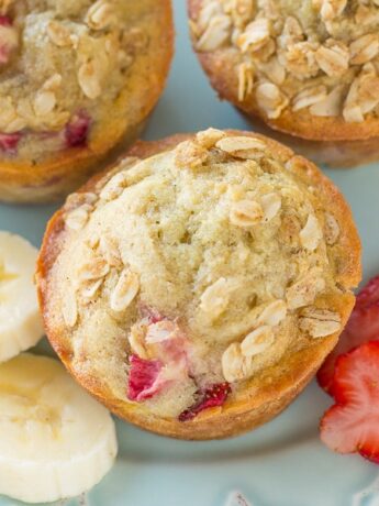 Strawberry Banana Muffins Recipe