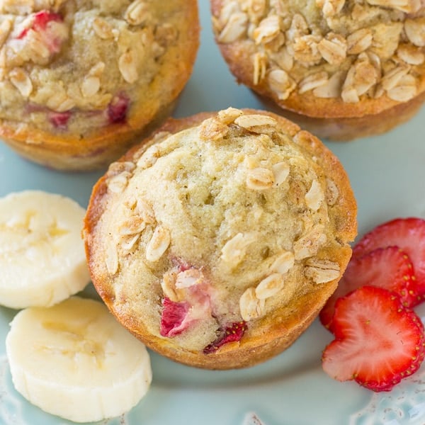 Strawberry Banana Muffins Recipe