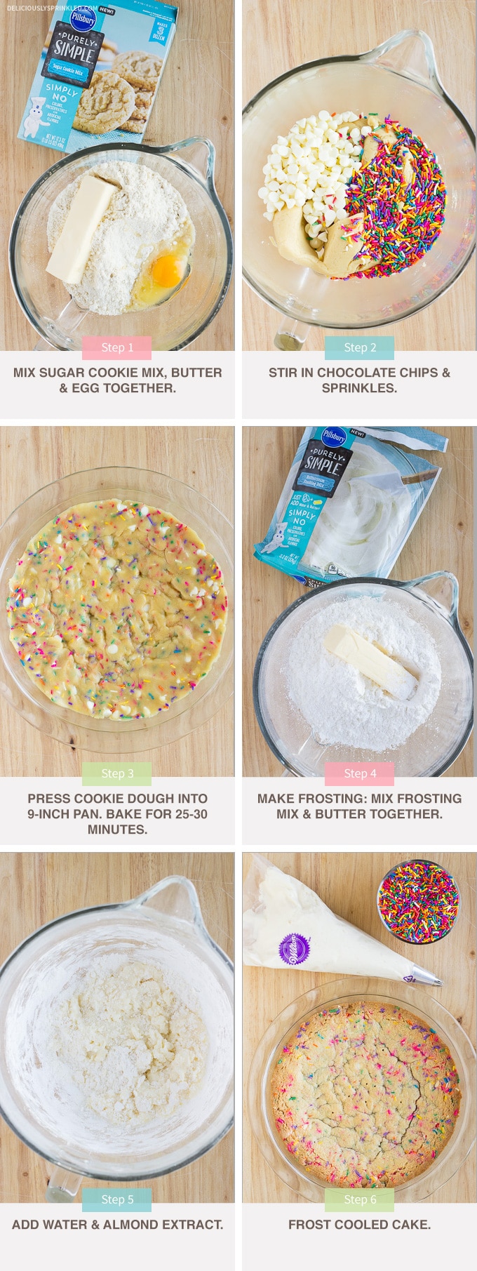 Funfetti Cookie Cake Deliciously Sprinkled