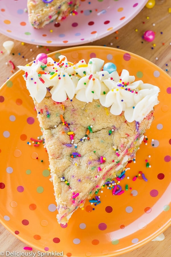 Funfetti Cookie Cake Deliciously Sprinkled