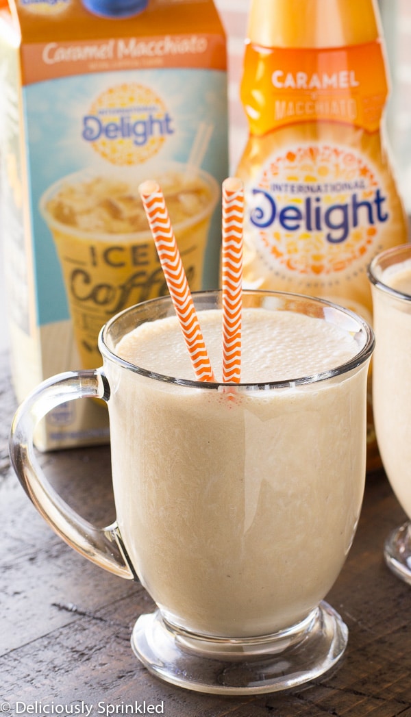 Caramel Macchiato Iced Coffee Smoothie Deliciously Sprinkled