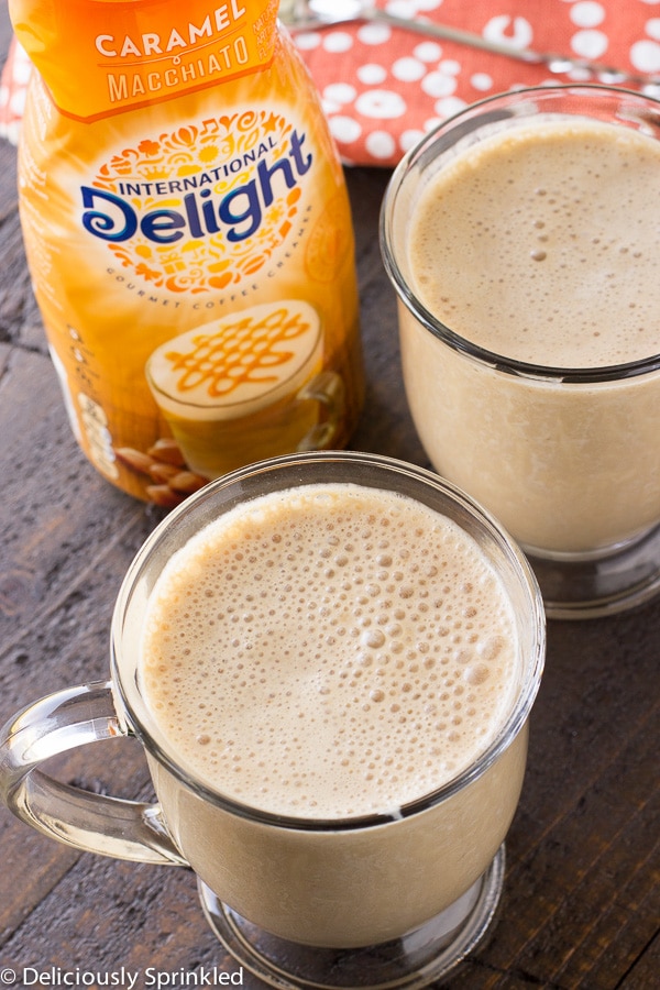 Caramel Macchiato Iced Coffee Smoothie | Deliciously Sprinkled