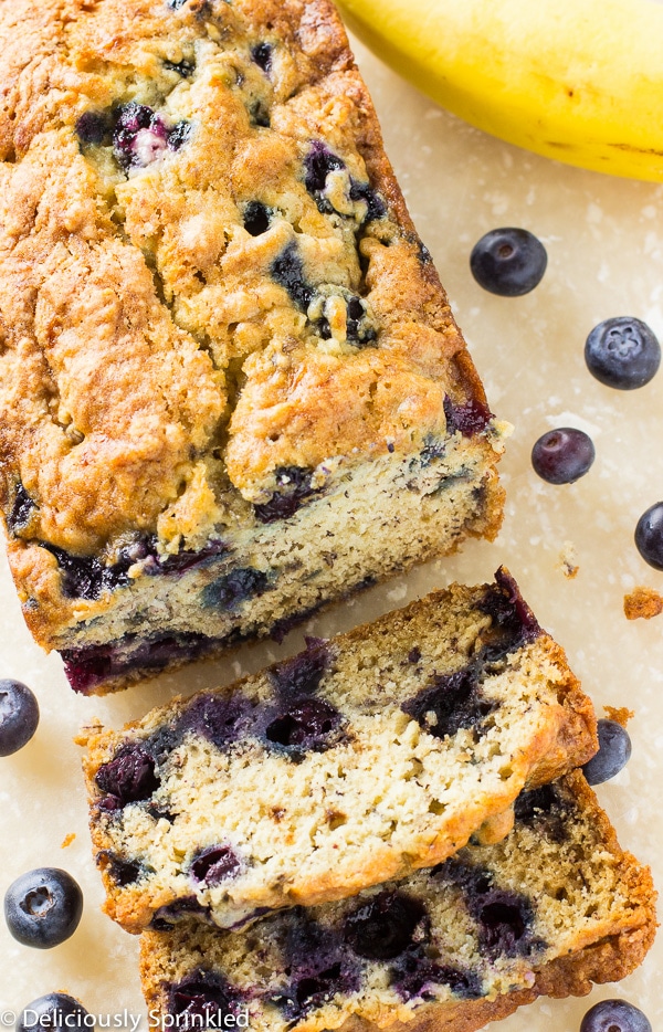 Blueberry Banana Bread | Deliciously Sprinkled