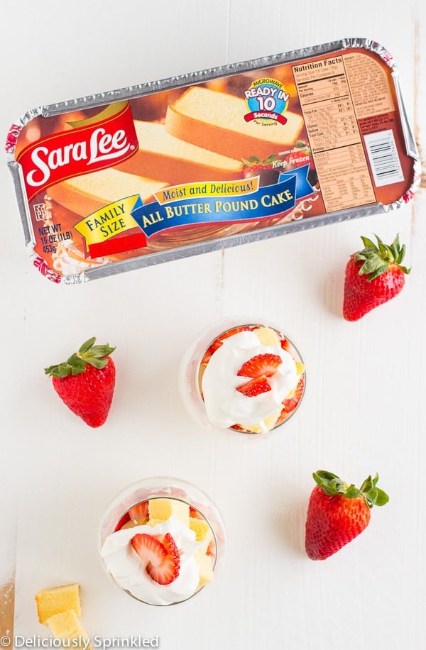 Strawberry Shortcake Trifle Cups Deliciously Sprinkled