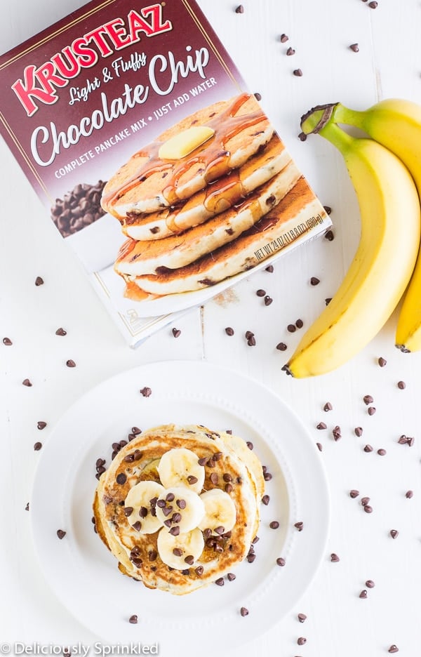 Banana Chocolate Chip Pancakes ingredients