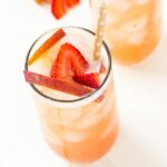 Strawberry Peach Green Iced Tea