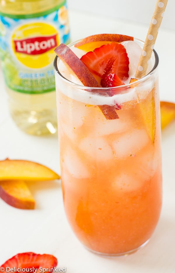 Peach Green Iced Tea