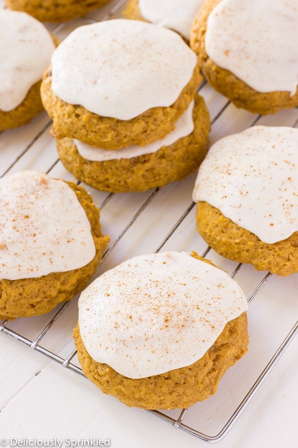 Frosted Pumpkin Cookies – Deliciously Sprinkled