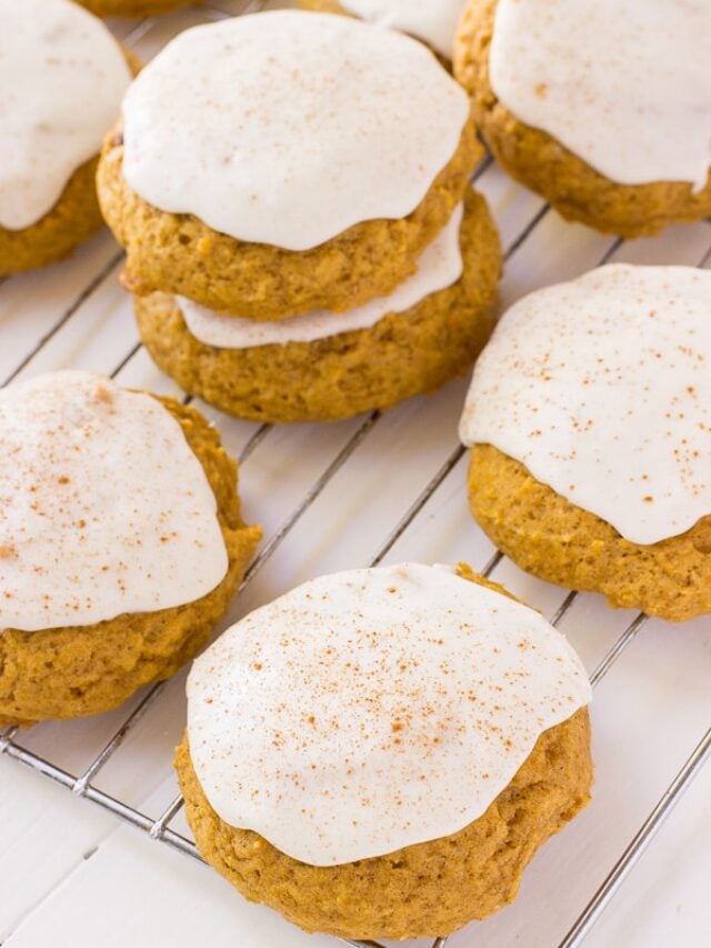 Frosted Pumpkin Cookies Deliciously Sprinkled