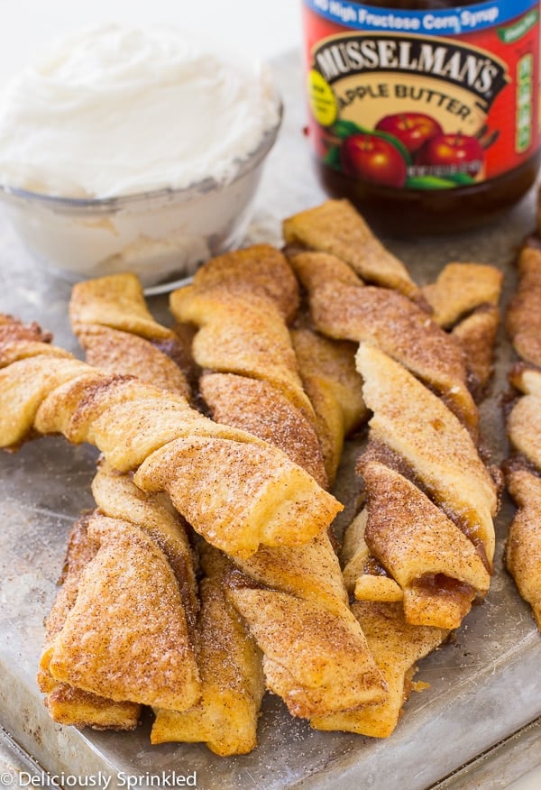 Apple Pie Cinnamon Twists Deliciously Sprinkled