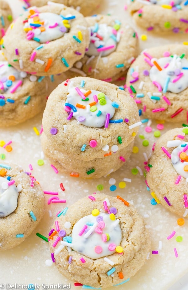 XL Peanut Butter Cookies with Sprinkles Recipe