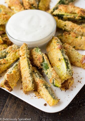 Zucchini Ranch Fries – Deliciously Sprinkled