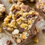 These homemade brownies are fudgy and topped with chocolate chips and walnuts making them the best brownie recipe you'll ever need.