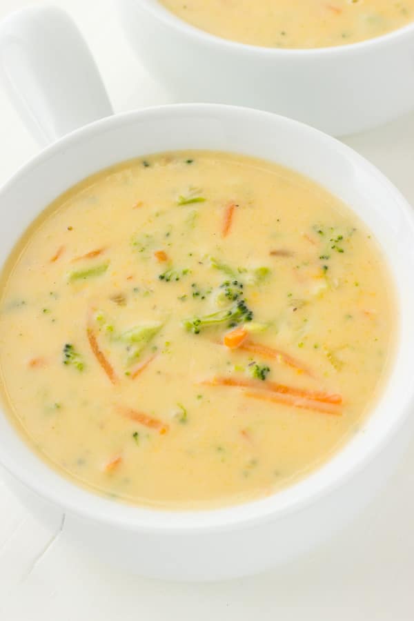 SLOW COOKER BROCCOLI CHEDDAR SOUP